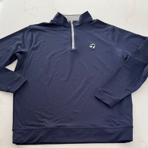 Peter Millar Men’s Crown Sport Navy 1/4 Zip Pullover Like New! Medium